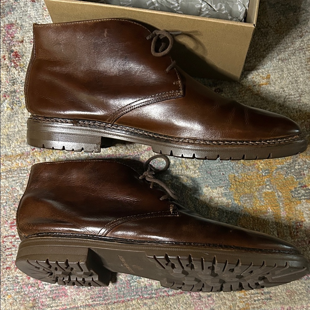 Johnson and MurphyBrown Chukka Boot w/ lug sole 12 - Picture 2 of 6